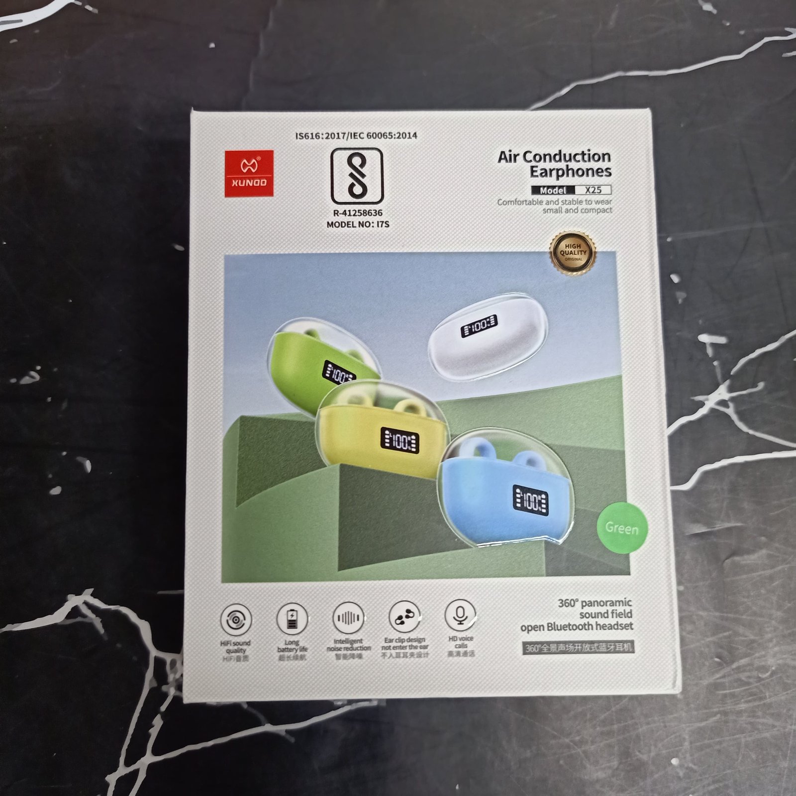 Xundd X25 Air Conduction earphones Green Hover